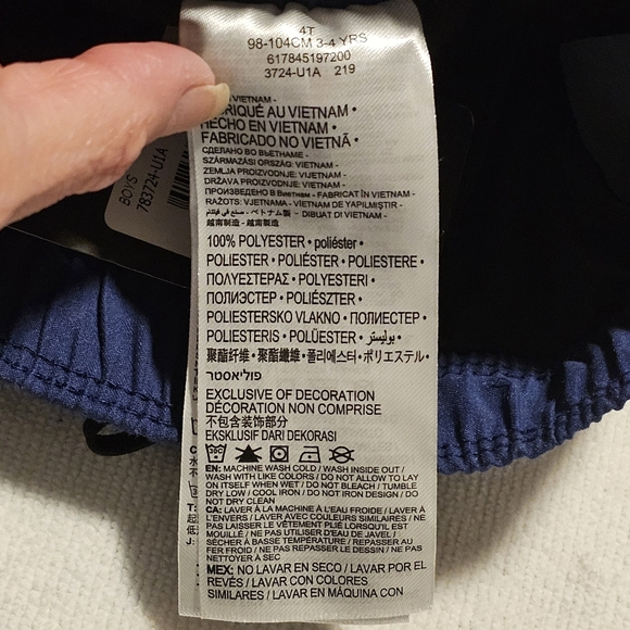 Hurley Board Shorts Hurley Swim Trunks Patriotic Red White Blue Toddler Size 4T - Picture 6 of 9